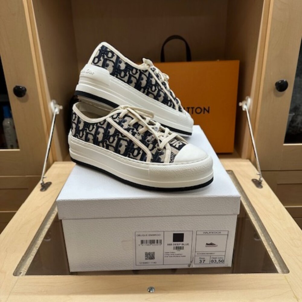 Christian Dior Walk'n'Dior Size 37 Low Top Sneakers Brand New in Box